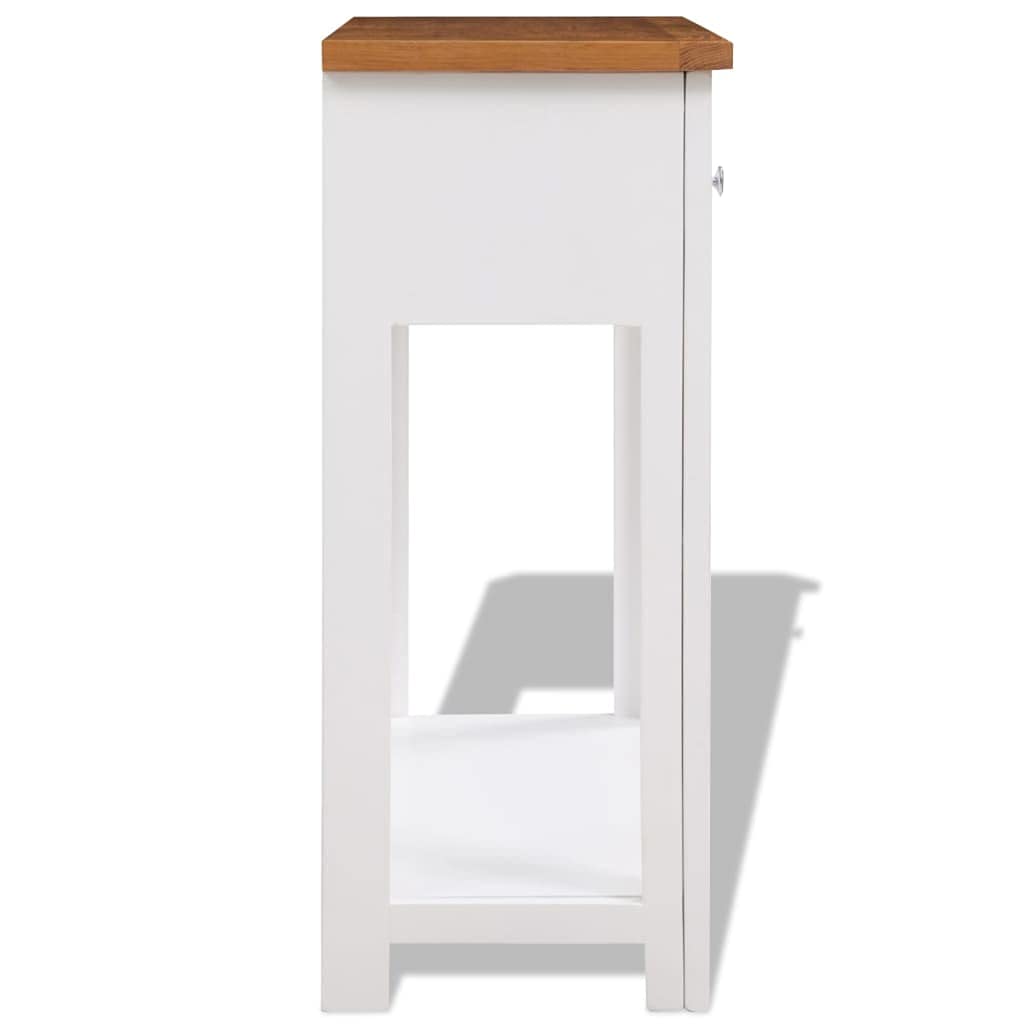 Solid Oak Wood Console Table I6981