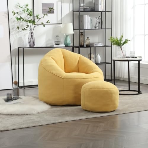 Memory Foam Bean Bag Chair with Ottoman M601