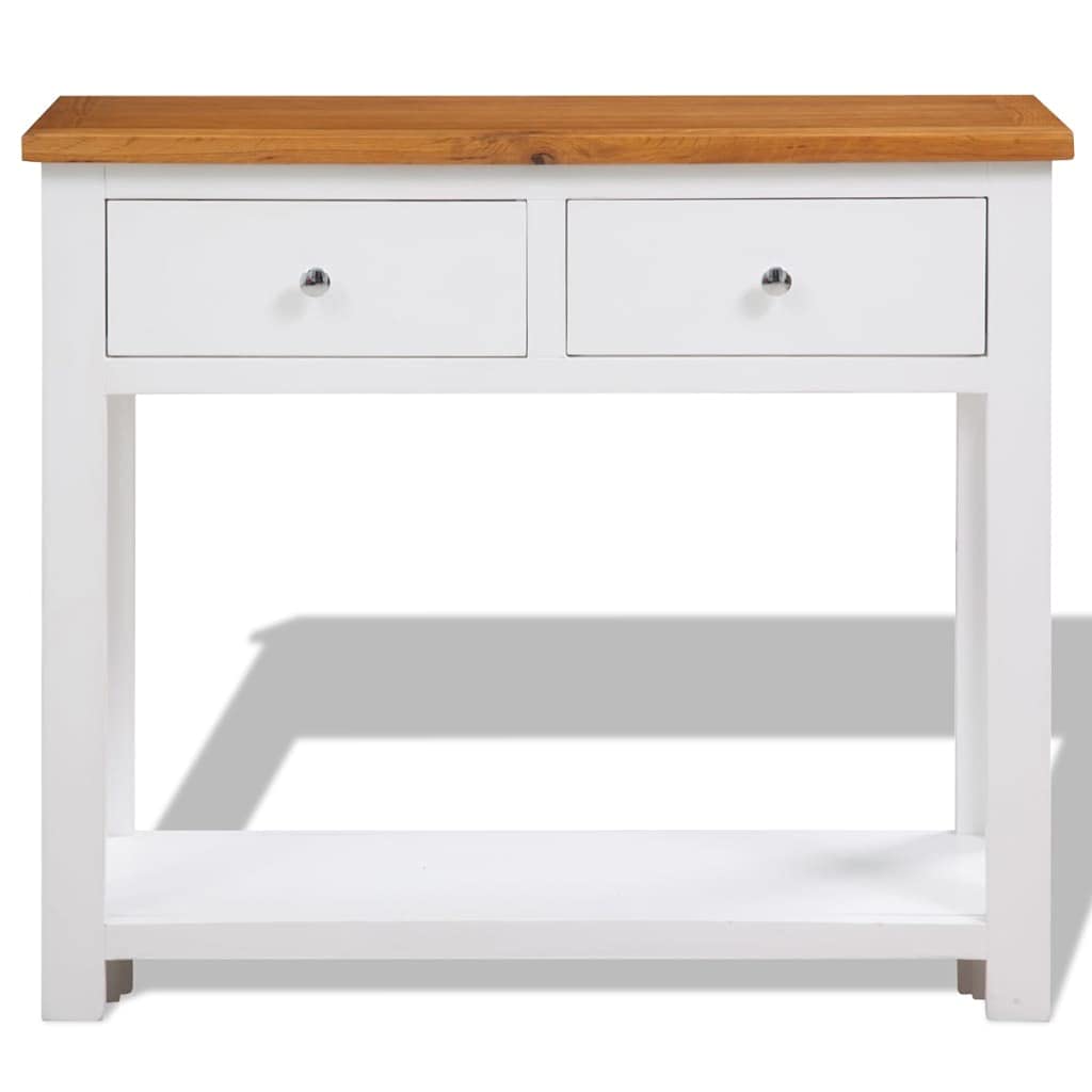 Solid Oak Wood Console Table I6981