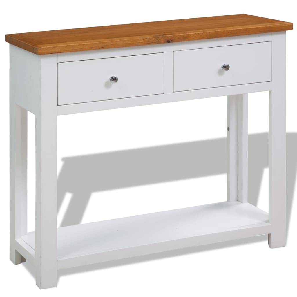 Solid Oak Wood Console Table I6981
