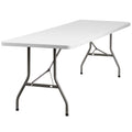 6ft Portable Plastic Folding Utility Table W1350
