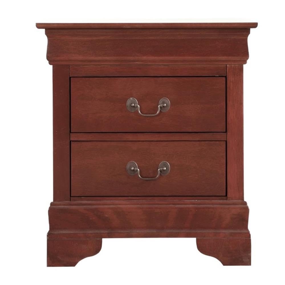 Set of 2 Queen Sleigh Bed and 2-Drawer Nightstand Q22514