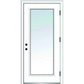 Steel Prehung Door Full Lite Clear Low-E Glass 32"x80" D1920