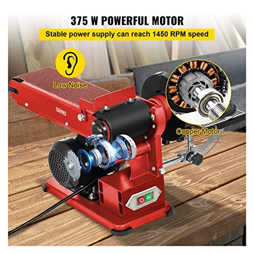 4x36 Inch and 6 Inch Disc 350W Benchtop Belt Disc Sander X1488