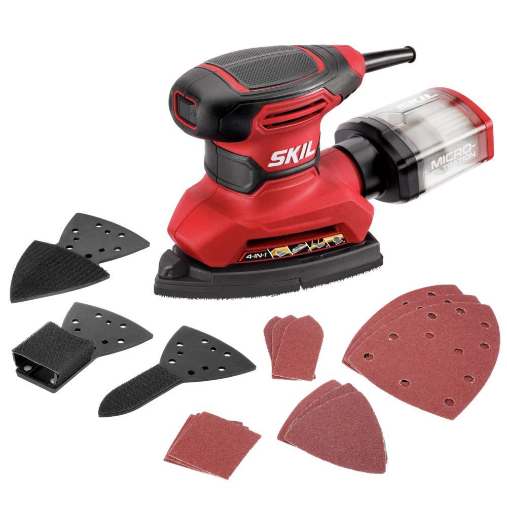 Corded Multi-Function Detail Sander with 12pc Sanding Sheet O111