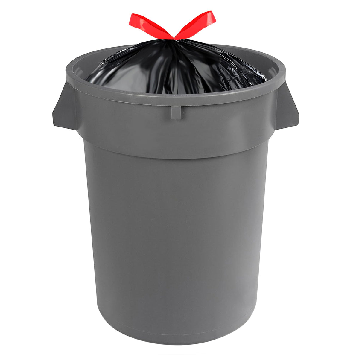 Multipurpose Drawstring Trash Bags, 30 Gallon, Tear Resistant, 50 Count C347