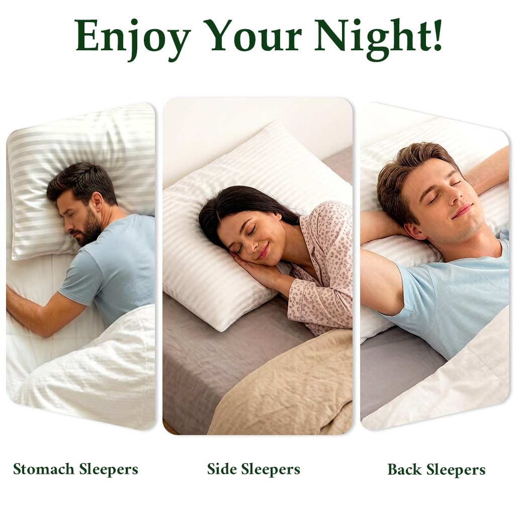 King Size Set of 2 Down Alternative Bed Pillows B785439