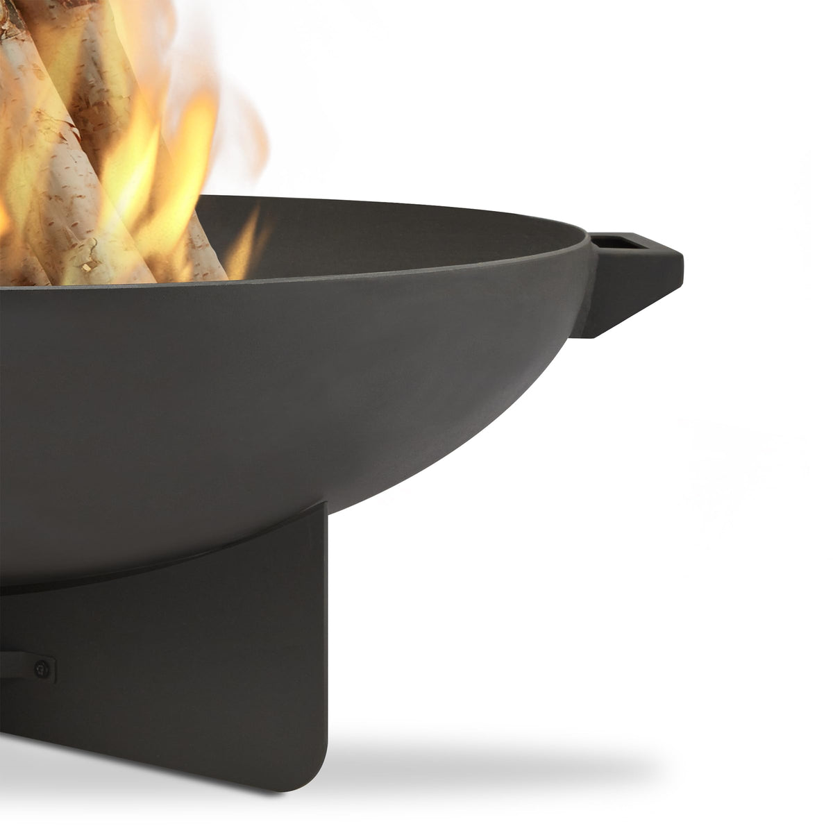 36” Round Wood Burning Steel Fire Pit with Spark Screen, Poker, Log Grate and Storage Cover Y869130