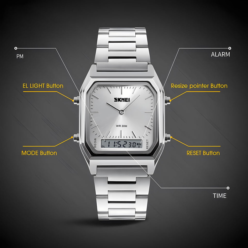 Military Analog Digital Watch S6546