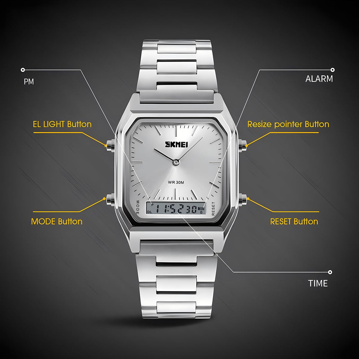 Military Analog Digital Watch S6546