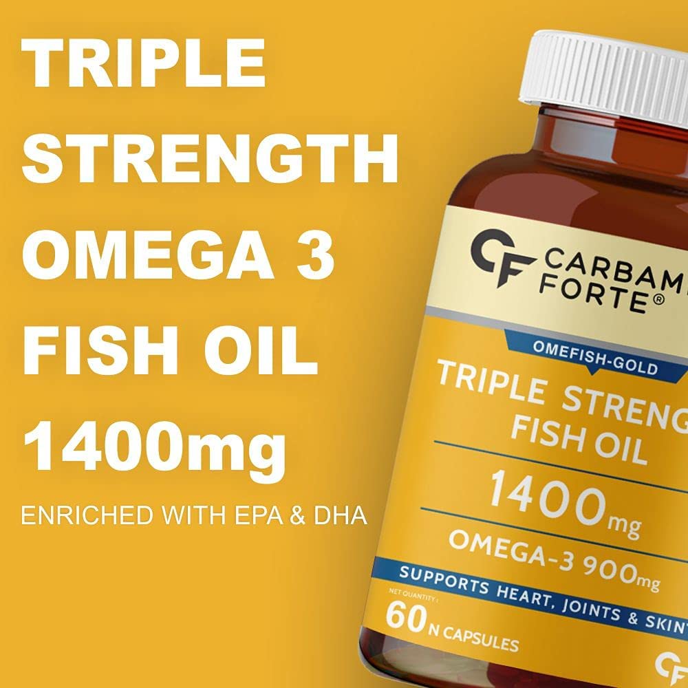 Fish Oil 1400mg Omega 3 900mg 60 Softgel Capsules Y262