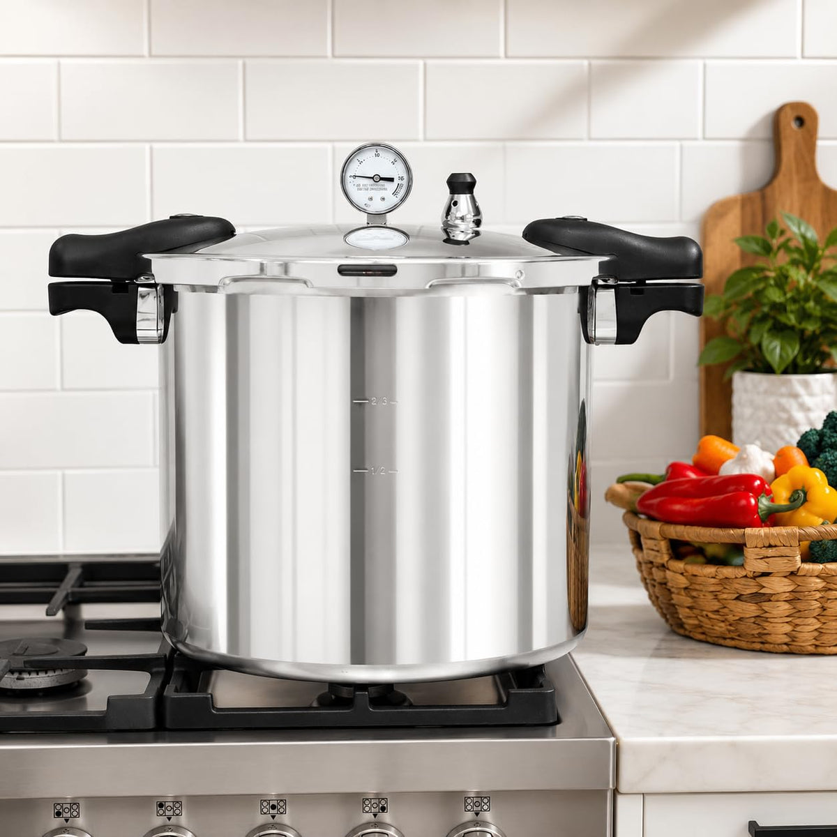 Aluminum Pressure Canner 22 Quarts N7823