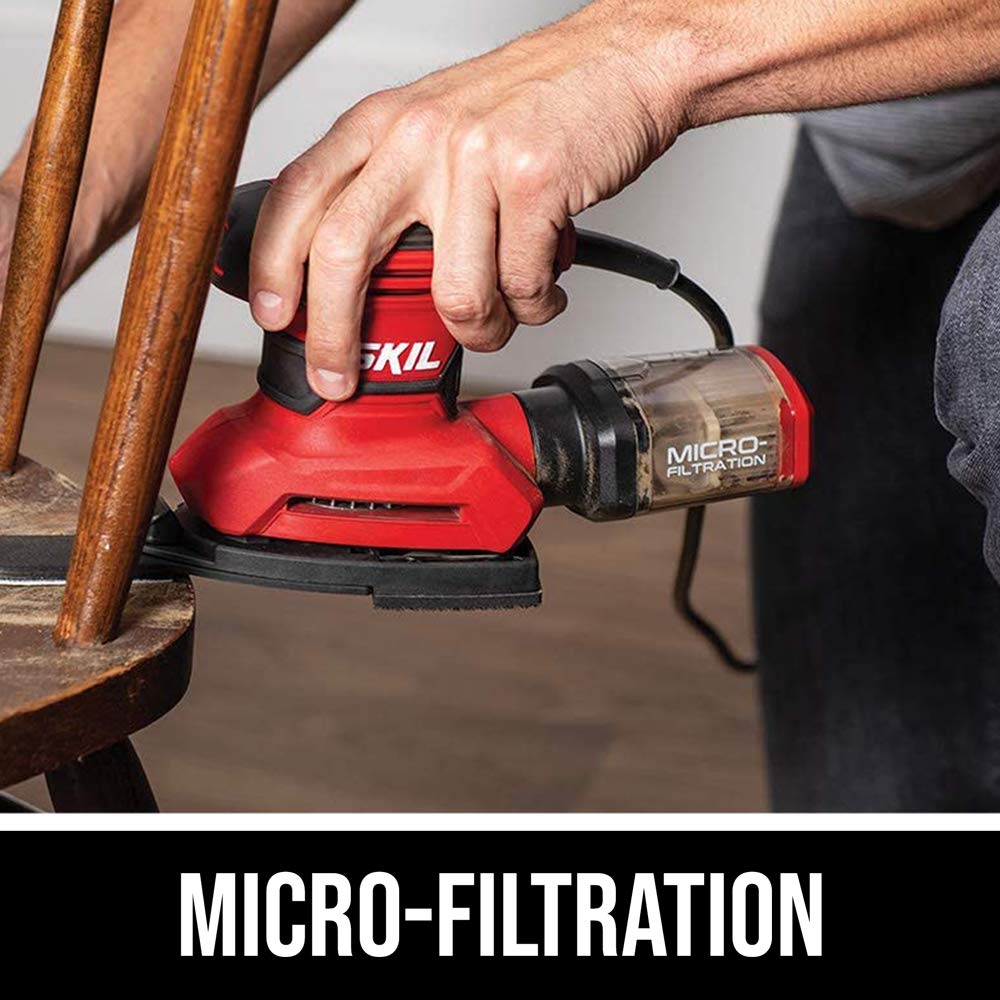 Corded Multi-Function Detail Sander with 12pc Sanding Sheet O111