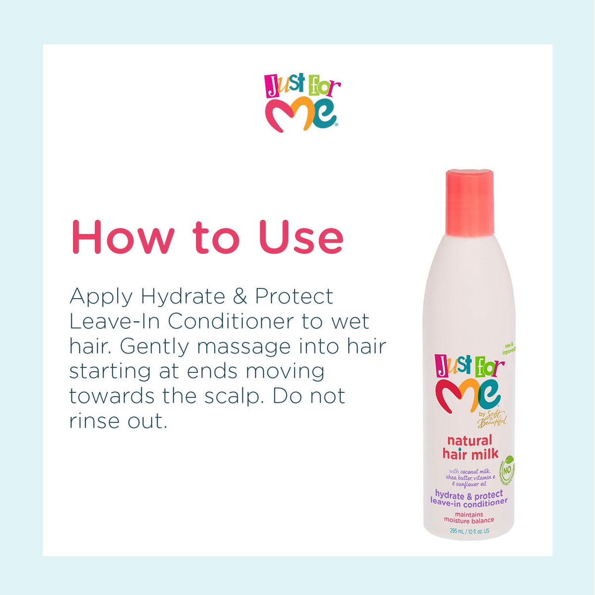 Leave-In Conditioner with Coconut Milk, Shea Butter & Vitamin E, 10 Ounce P245