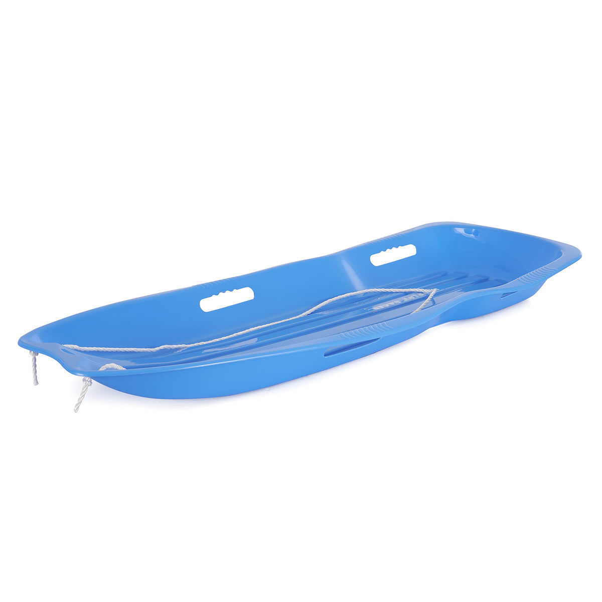 Plastic Toboggan Snow Sled with Pull Rope, 2 Pack H31877