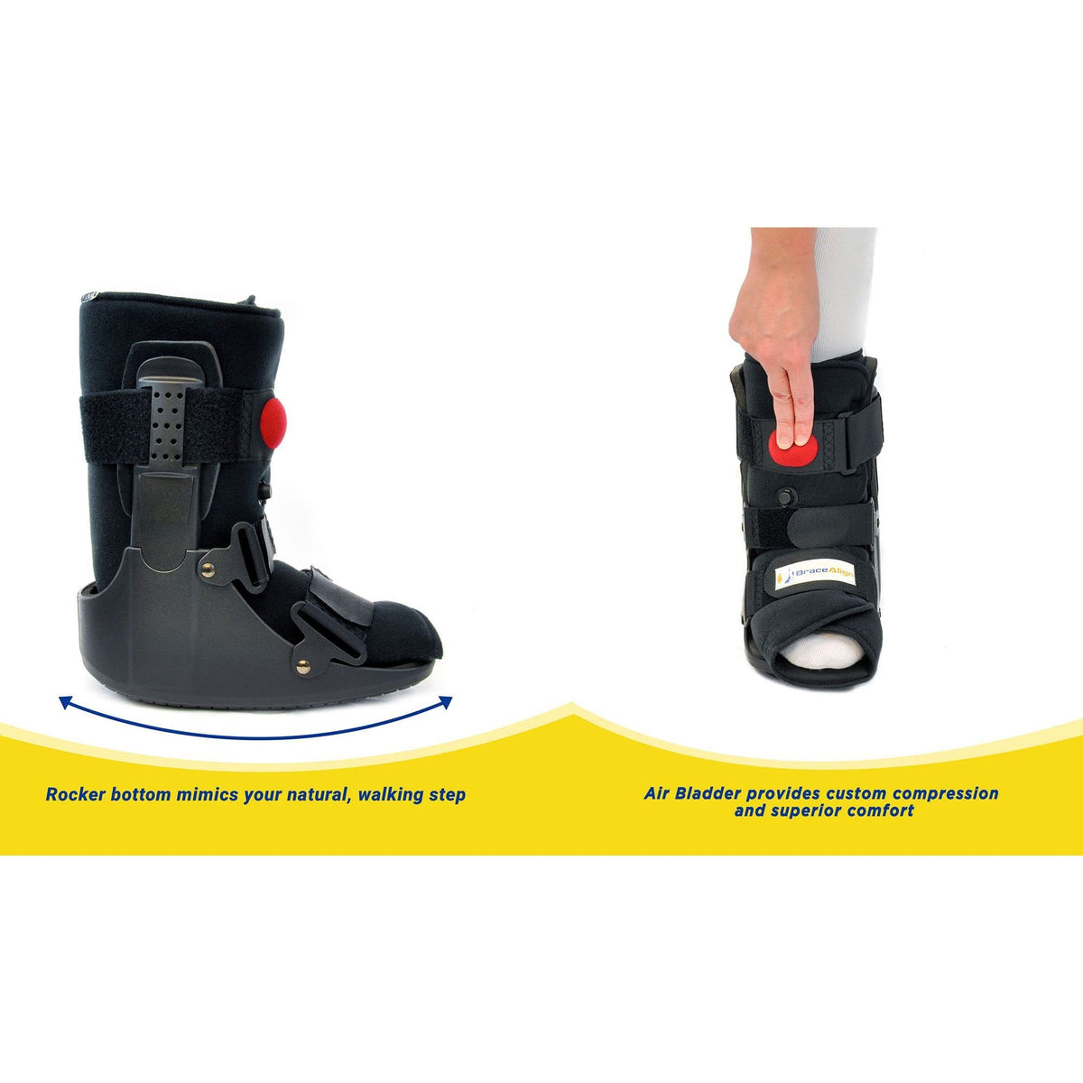 Short CAM Walker Boot + Ankle & Foot Ice Pack Cold Wrap N21739