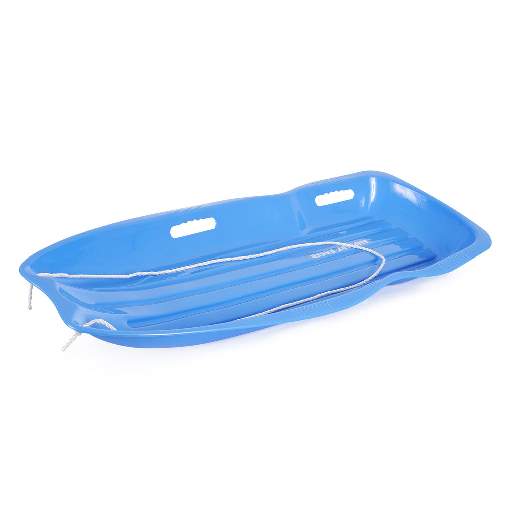 Plastic Toboggan Snow Sled with Pull Rope, 2 Pack H31877