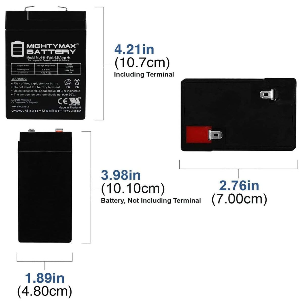 6V 4.5AH SLA Battery F41573