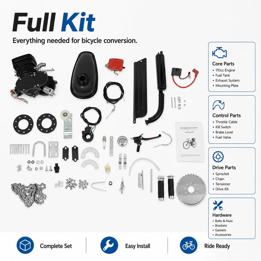 110cc 2-Stroke Bicycle Engine Kit S747