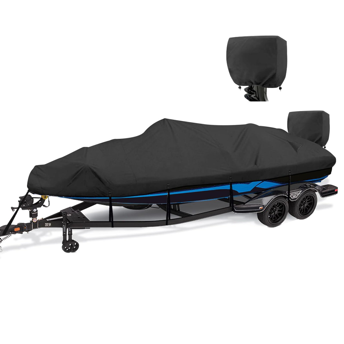 14-16 ft Waterproof V-Hull Boat Cover Q379859