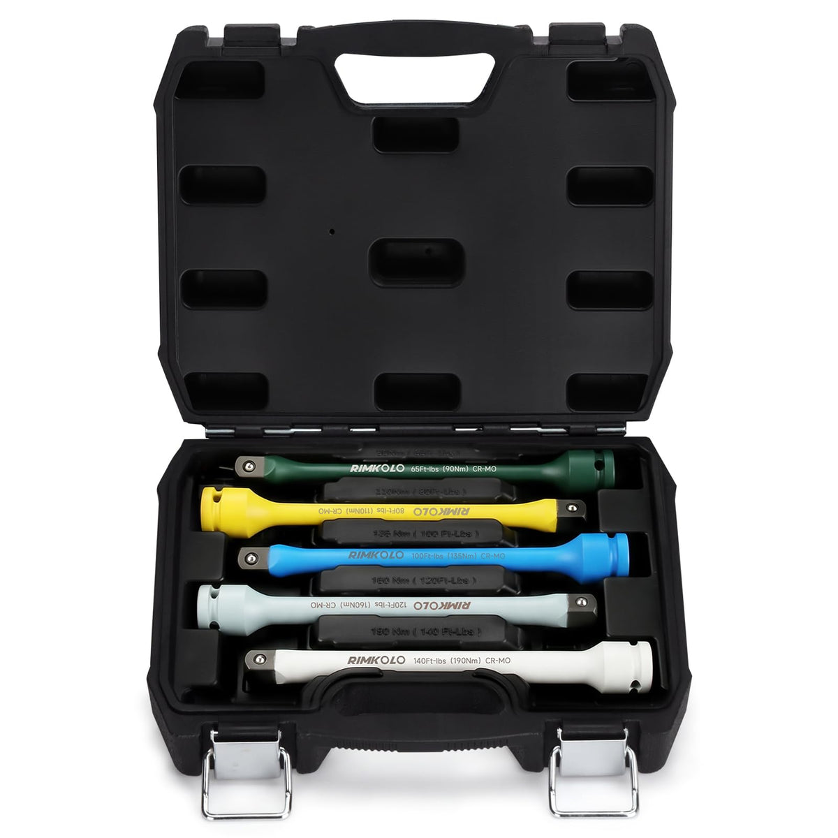 1/2" Drive 5-Piece Impact Torque Limiting Extension Bar Set F1637