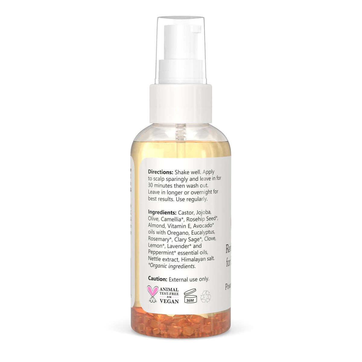 Rosemary Peppermint Castor Oil Hair and Scalp Serum 4 Fl Oz O576