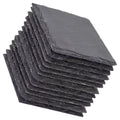 Black Natural Stone Coasters 12pcs H105672