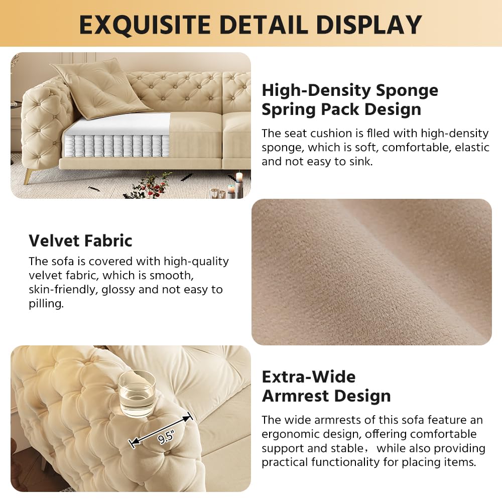 King Size Velvet Sleeper Sofa Bed Y703