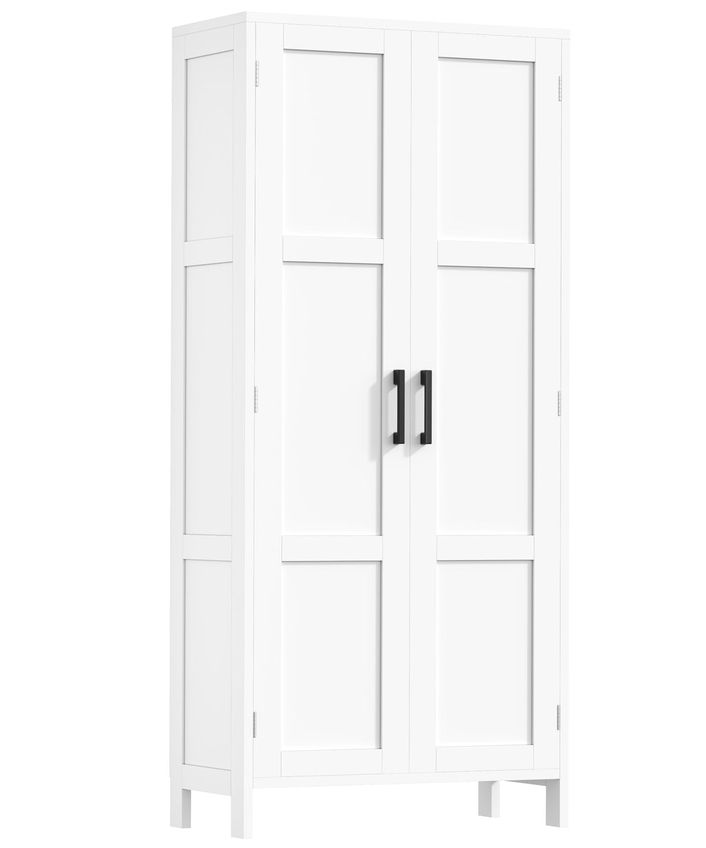 51.2"H Tall White 2 Doors Bathroom Cabinet N289305