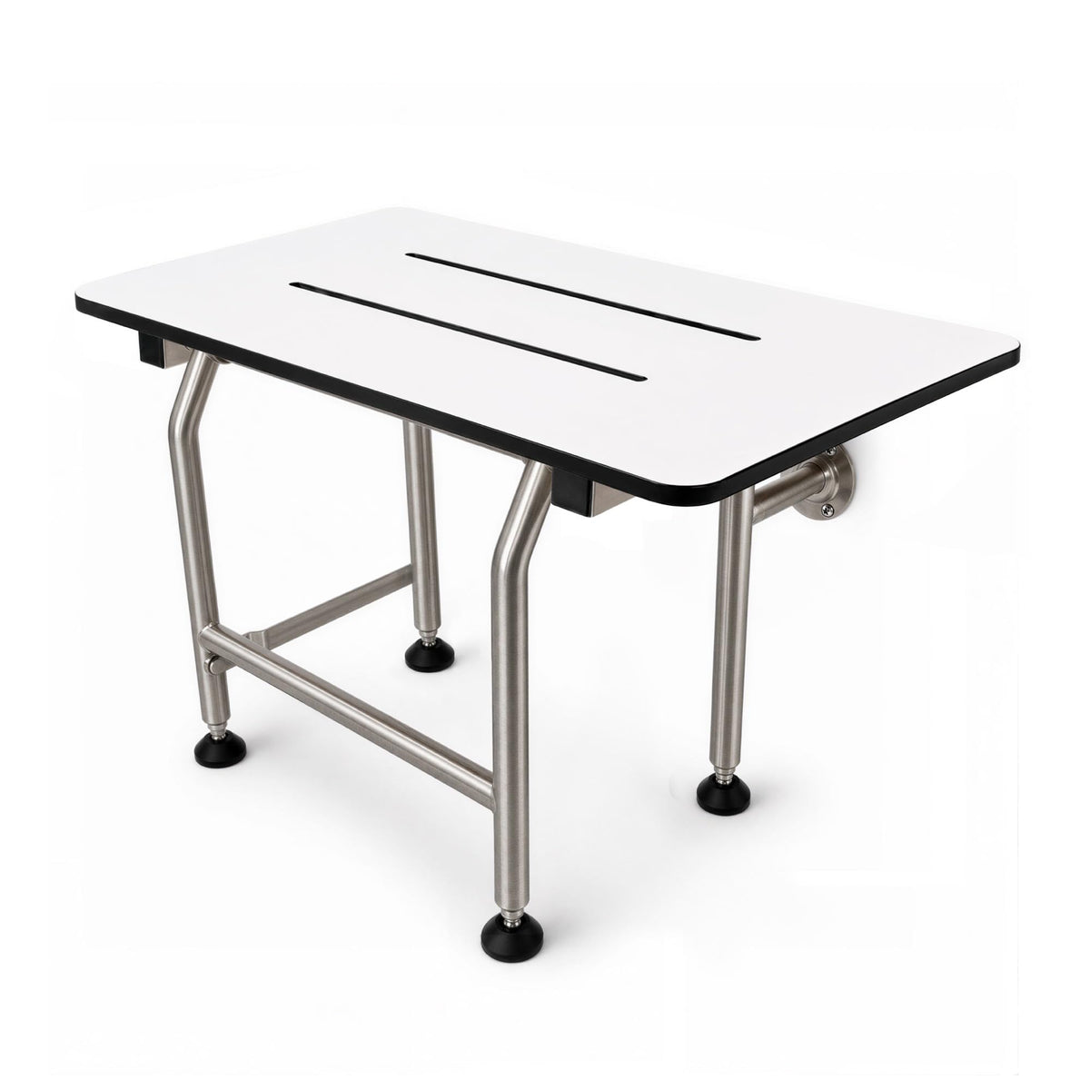 Wall Mounted Phenolic Folding Shower Seat with Legs A9092