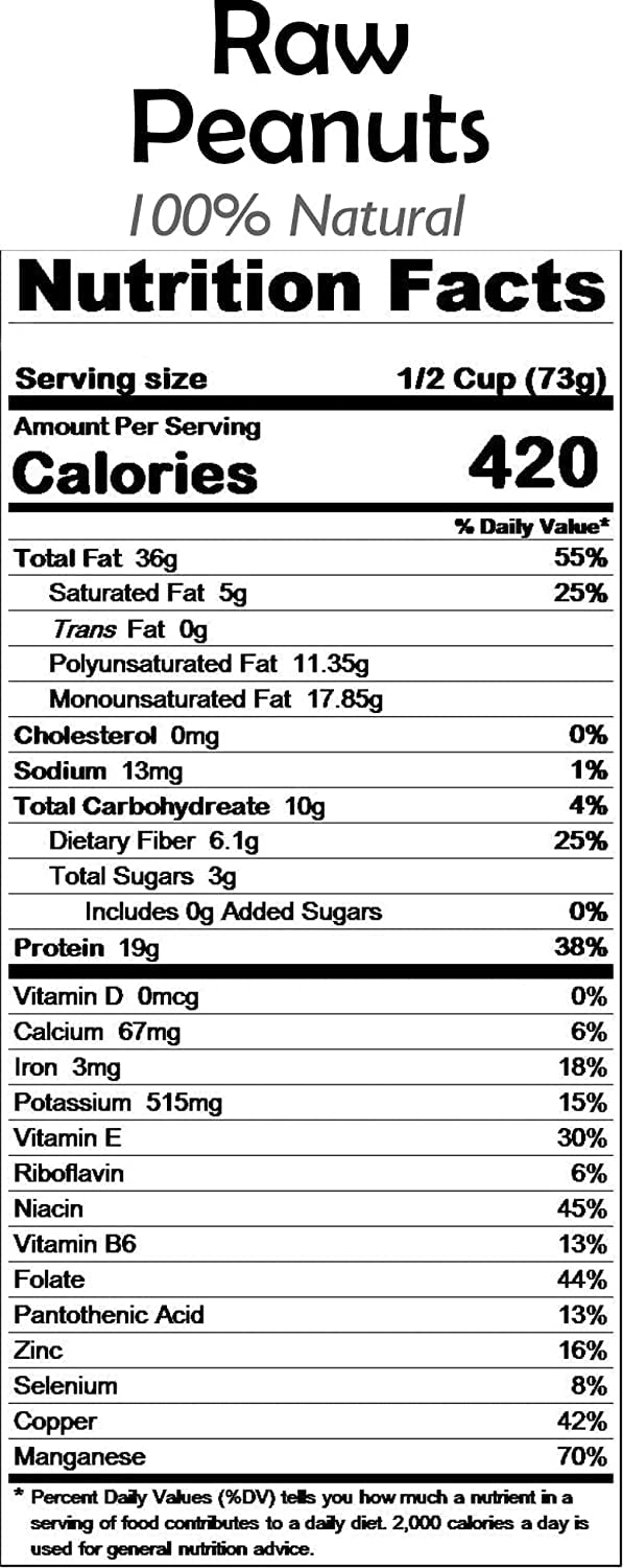 Raw Whole Peanuts With Skin 25lbs Bulk Box B644