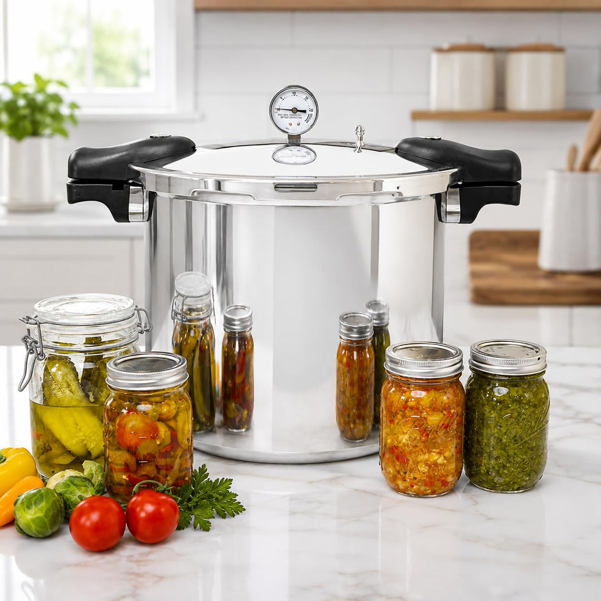 Aluminum Pressure Canner 22 Quarts N7823