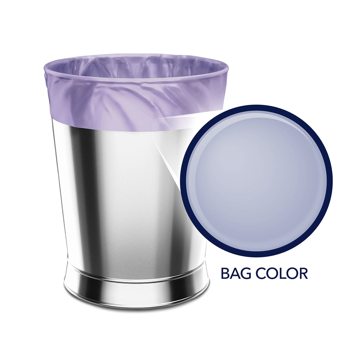 4 Gallon Drawstring Trash Bags 480 Bags Lavender N153180