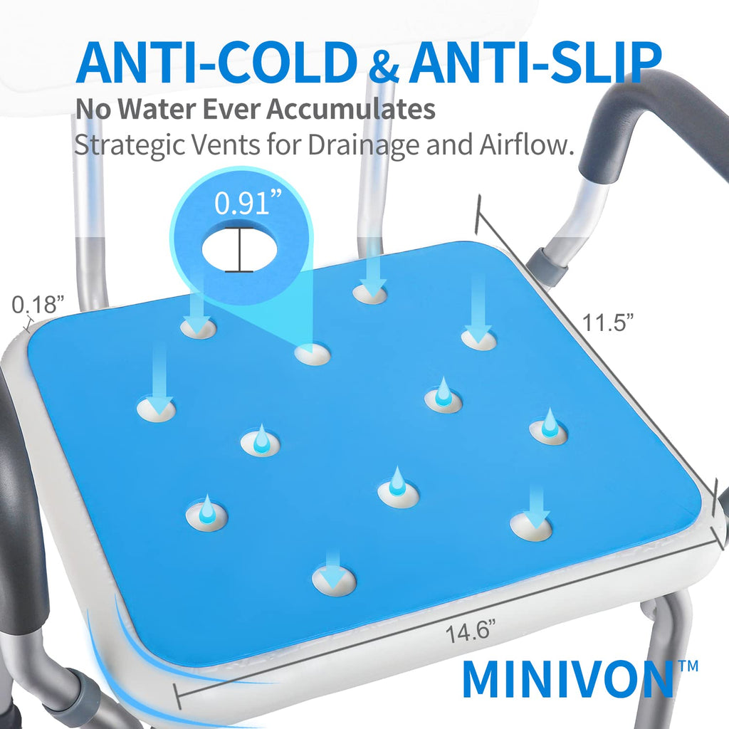 Waterproof Non Slip Soft Foam Shower Bench Cushion U68002