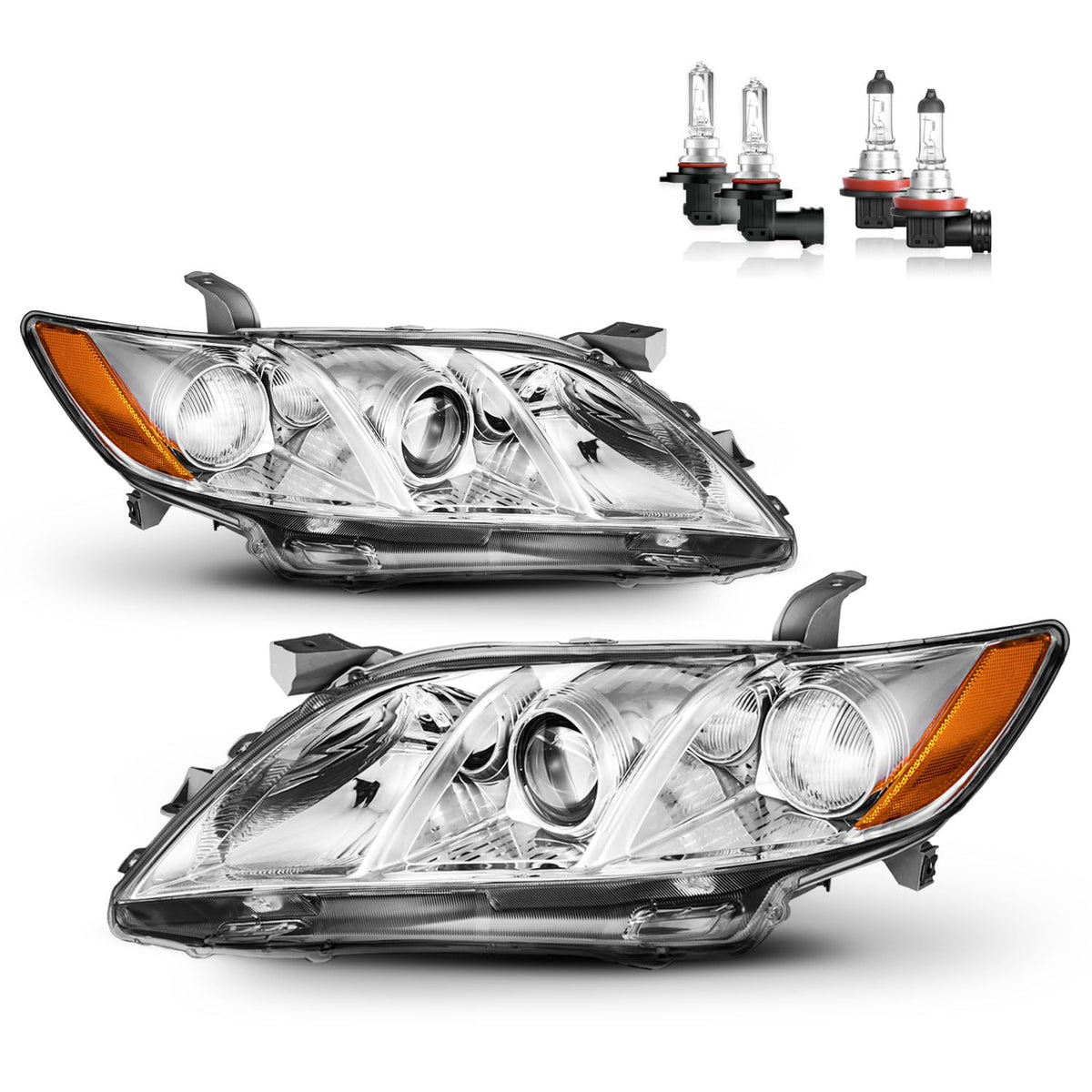 Headlights with High-Low Beam Bulbs A292