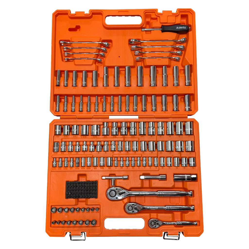 201pc Mechanics Tools Set, 1/2'', 1/4'', 3/8'' Drive Socket Set J175180