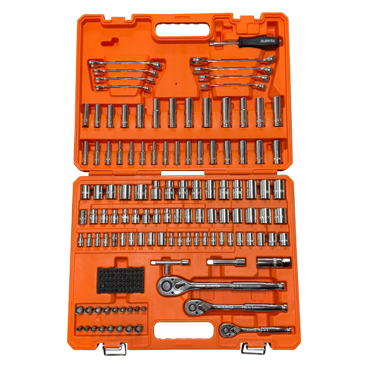 201pc Mechanics Tools Set, 1/2'', 1/4'', 3/8'' Drive Socket Set J175180