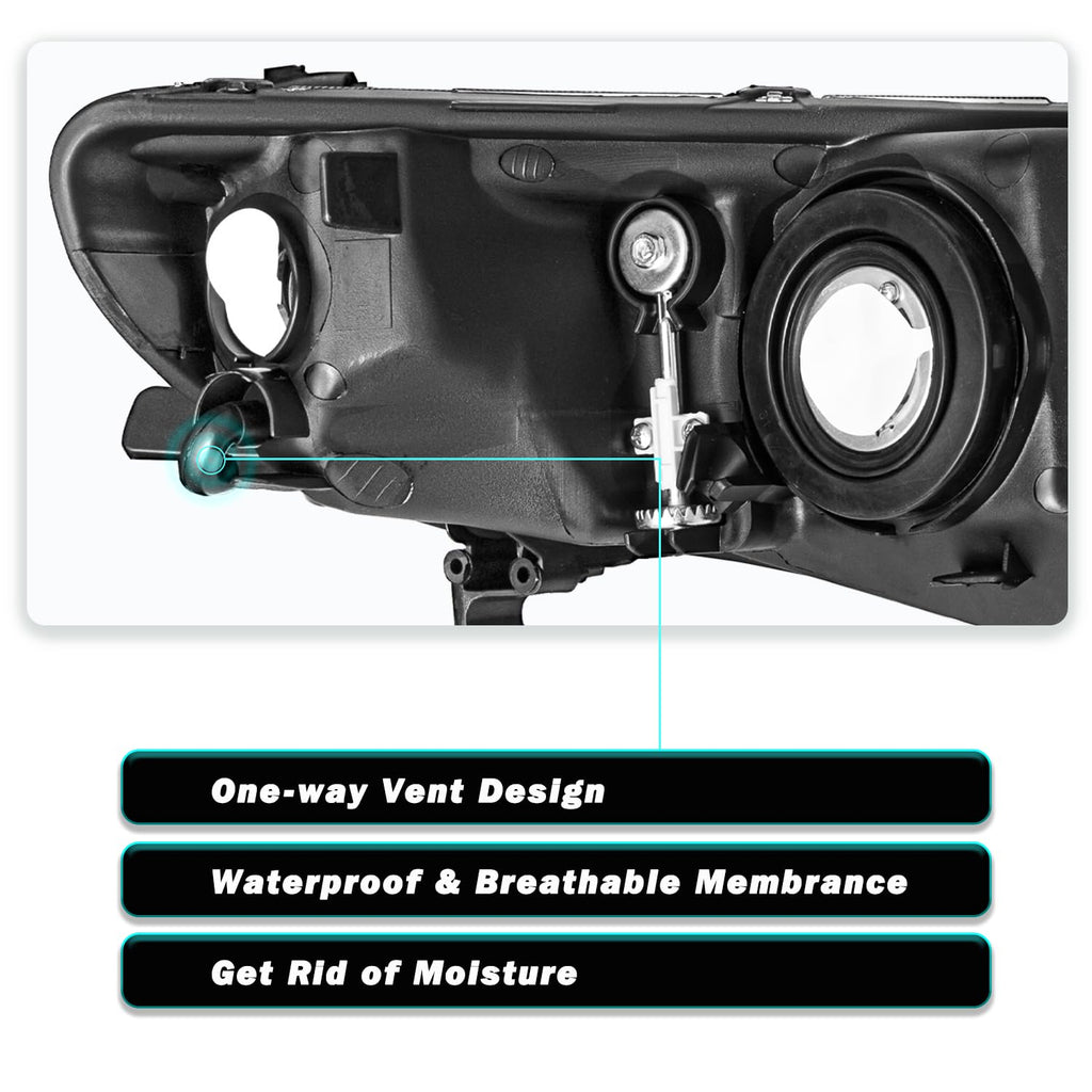 Headlight Assembly Set Driver & Passenger Side K6822