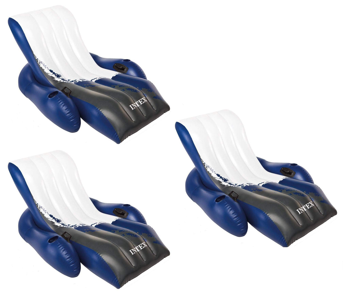 Inflatable Pool Lounge Chair 3-Pack C513373