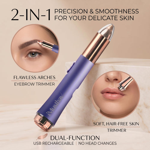 2-in-1 Facial Hair Remover & Eyebrow Trimmer G5829