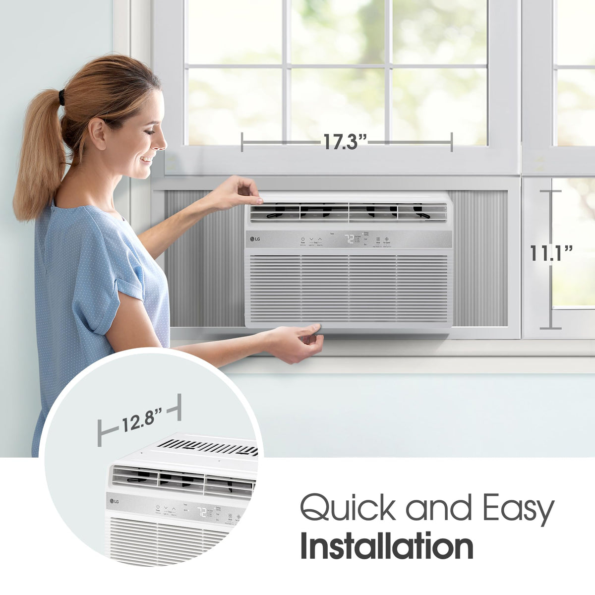 5000 BTU White Window Air Conditioner with Remote R643223
