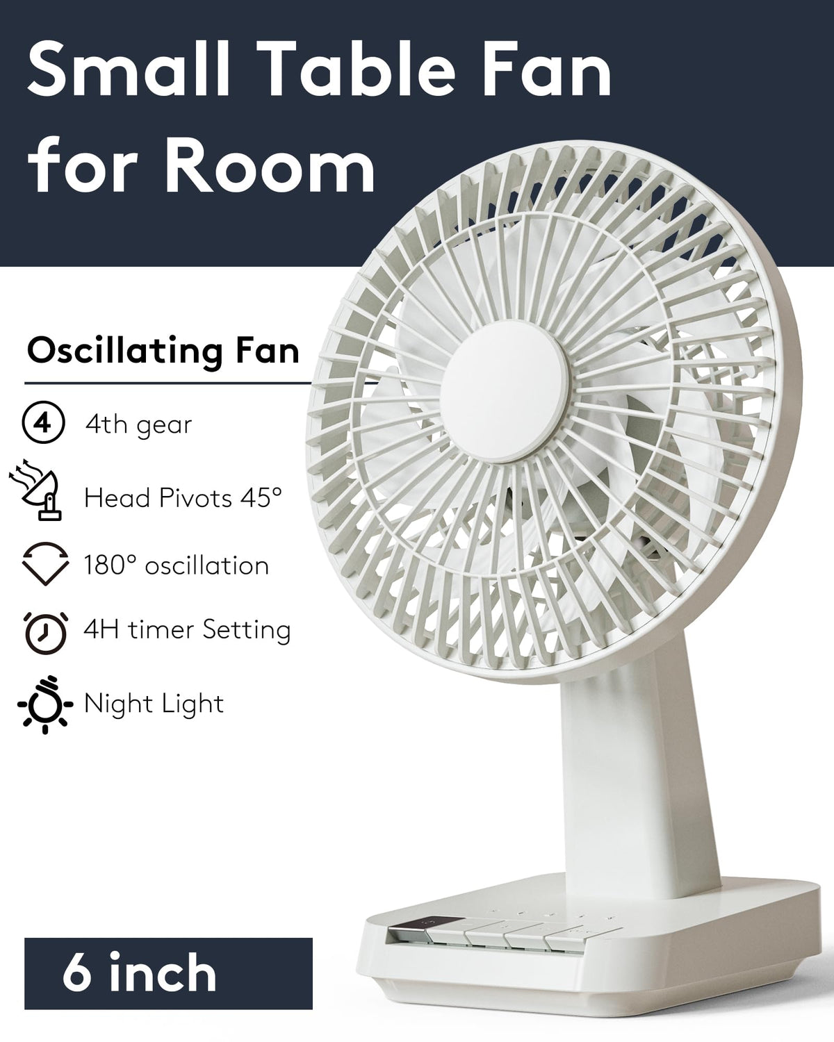 Small Oscillating Desk Fan T4892