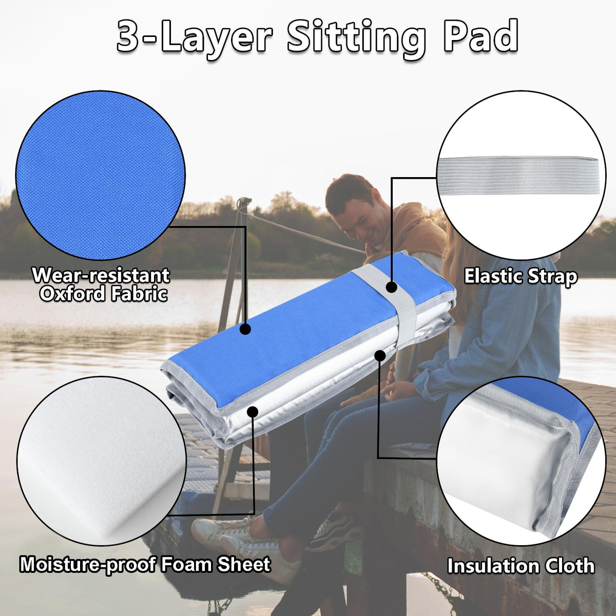 2 Pcs Foldable Foam Seat Cushion G202033