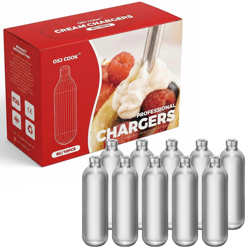 8g Whipped Cream Chargers 10-Pack N2O Cartridges S679