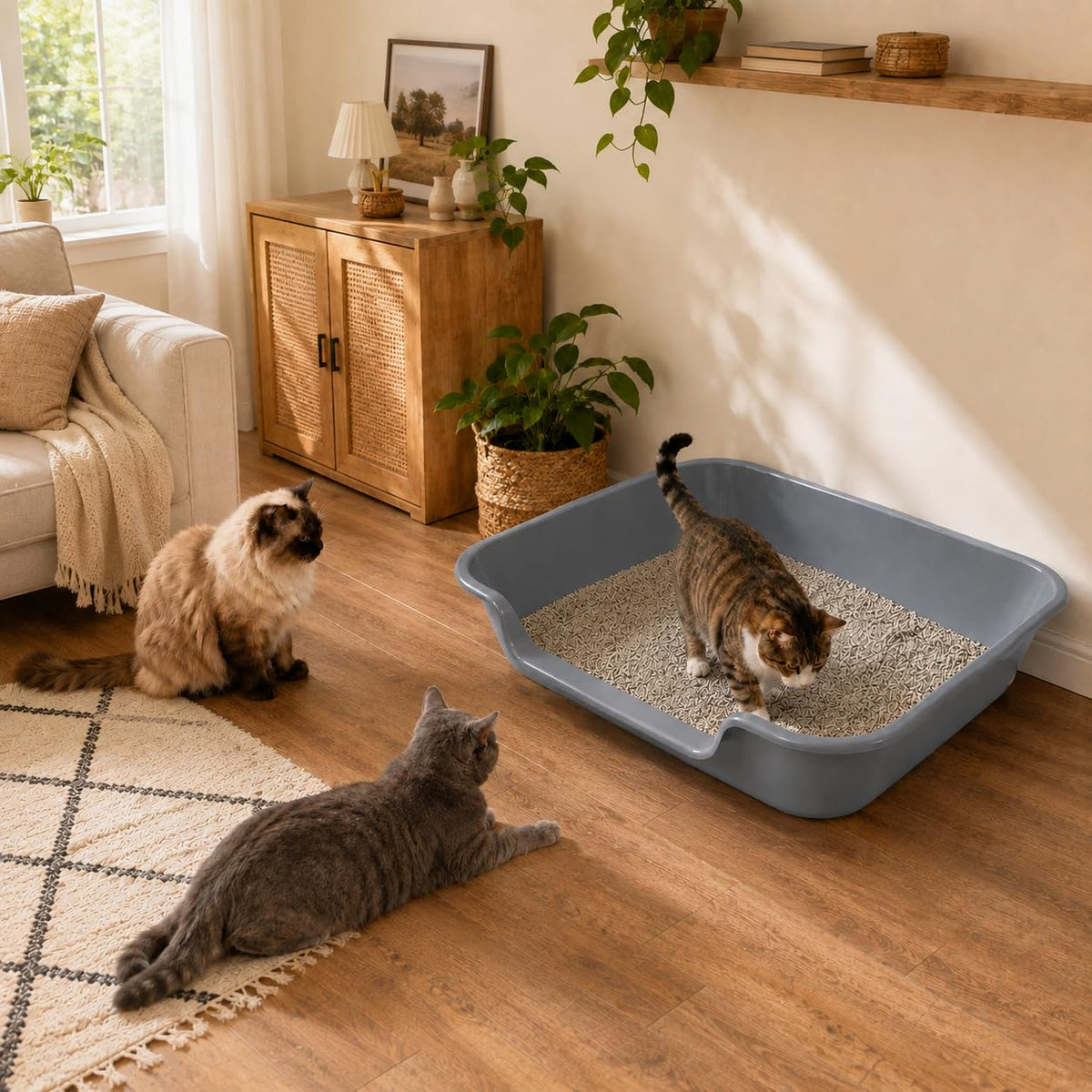 Extra Large Low Entry Cat Litter Box S54427