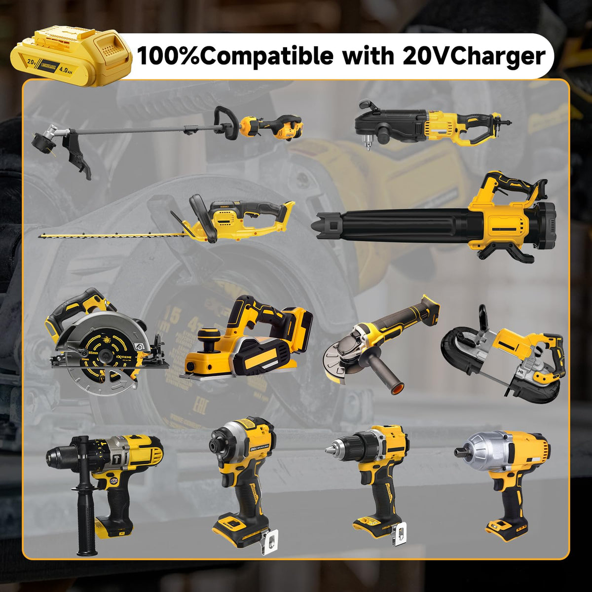 4.0Ah Lithium Battery and Charger M209