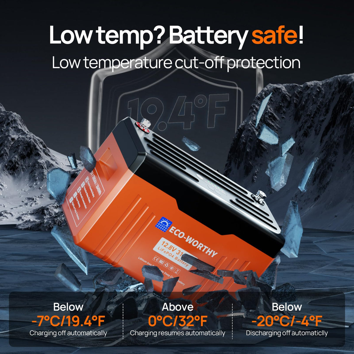 12V 314AH LiFePO4 Lithium Battery with Bluetooth R535794
