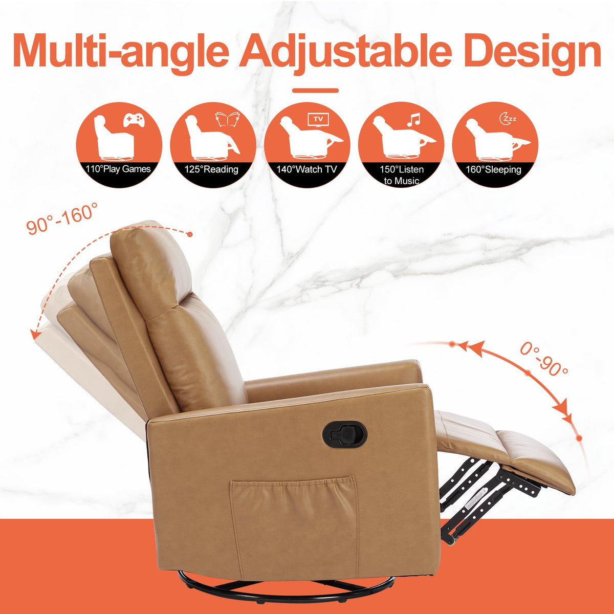360 Swivel Rocker Recliner Chair B278