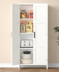 51.2"H Tall White 2 Doors Bathroom Cabinet N289305