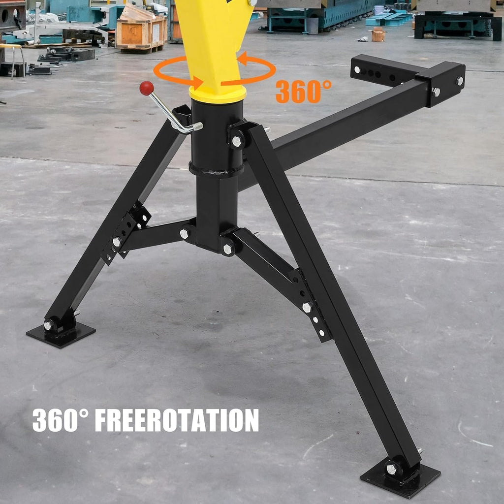 Hydraulic Pickup Crane, 1000 Lbs Lifting Capacity, 360° Swivel H556147